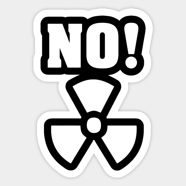 No Nuclear Power Sticker by Ramateeshop